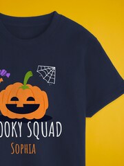 Personalised Halloween Girls Spooky Squad Pyjamas by Stitch Style - Image 2 of 6