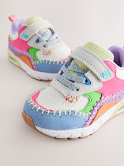 Multi Bright Elastic Lace Chunky Trainers - Image 3 of 5