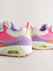 Multi Bright Elastic Lace Chunky Trainers - Image 4 of 5