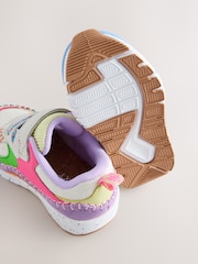 Multi Bright Elastic Lace Chunky Trainers - Image 5 of 5