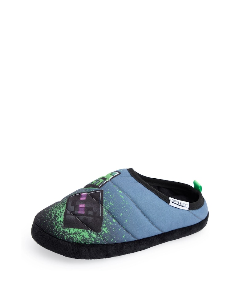 Vanilla Underground Blue Minecraft Boys Slippers - Image 2 of 6