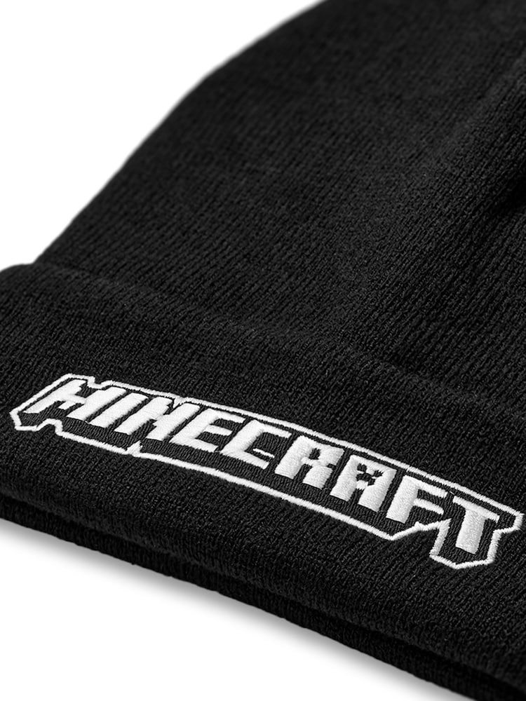 Vanilla Underground Black Minecraft Boys Winter Beanie Hat - Image 5 of 5