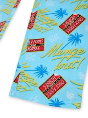 Vanilla Underground Blue Mens Only Fools and Horses Lounge 100% Cotton Pyjamas - Image 5 of 6