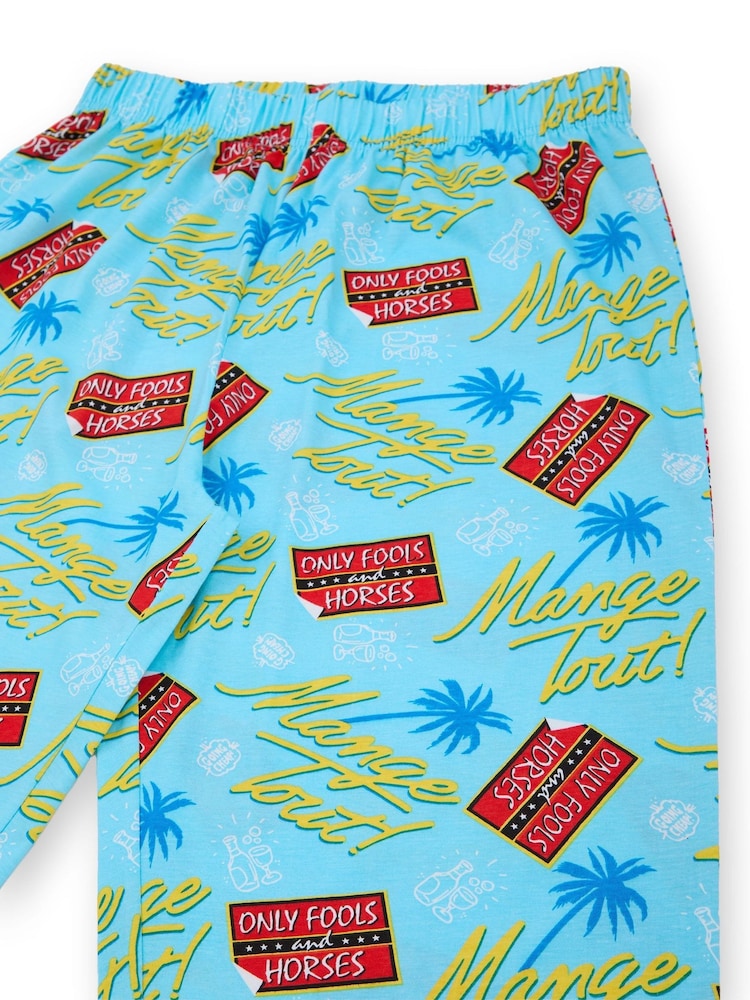 Vanilla Underground Blue Mens Only Fools and Horses Lounge 100% Cotton Pyjamas - Image 6 of 6