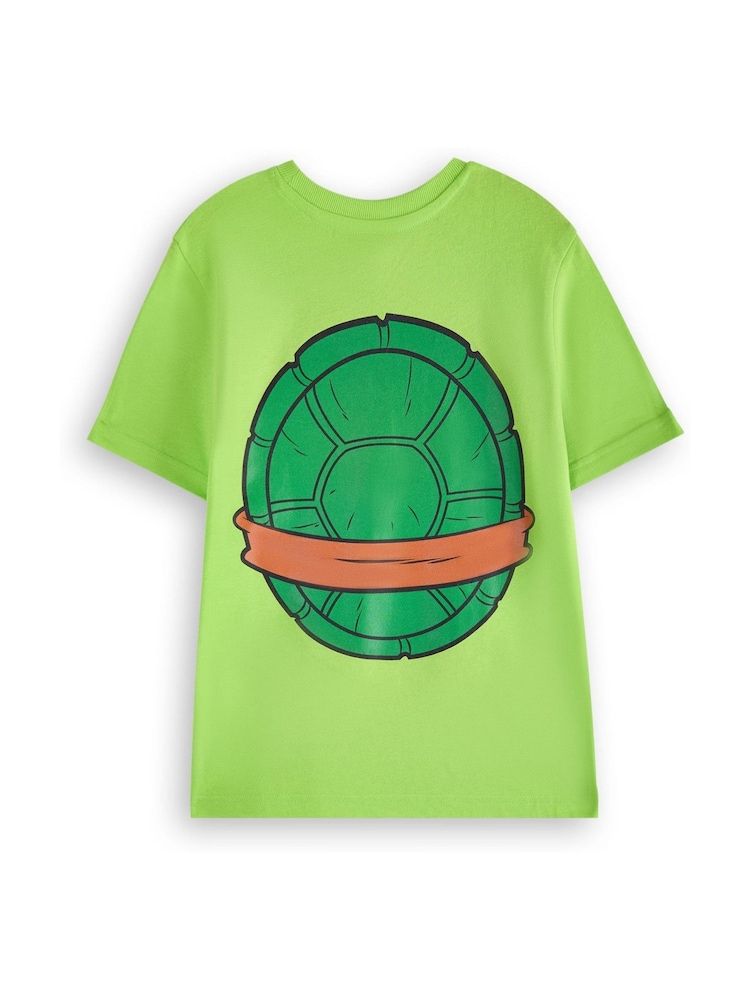 Vanilla Underground Green Mens Teenage Mutant Ninja Turtles Cosplay 100% Cotton T-Shirt - Image 2 of 6 Vanilla Underground Green Mens Teenage Mutant Ninja Turtles Cosplay 100% Cotton T-Shirt - Image 2 of 6