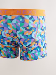 Bright Geometric Pattern A-Front Boxers 8 Pack - Image 10 of 12