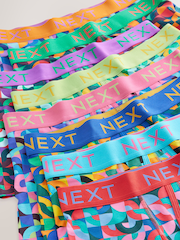 Bright Geometric Pattern A-Front Boxers 8 Pack - Image 11 of 12