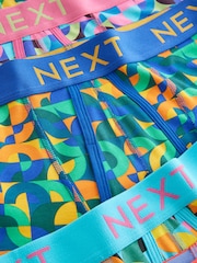 Bright Geometric Pattern A-Front Boxers 8 Pack - Image 12 of 12
