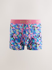 Bright Geometric Pattern A-Front Boxers 8 Pack - Image 2 of 12