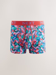 Bright Geometric Pattern A-Front Boxers 8 Pack - Image 7 of 12