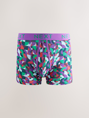Bright Geometric Pattern A-Front Boxers 8 Pack - Image 9 of 12
