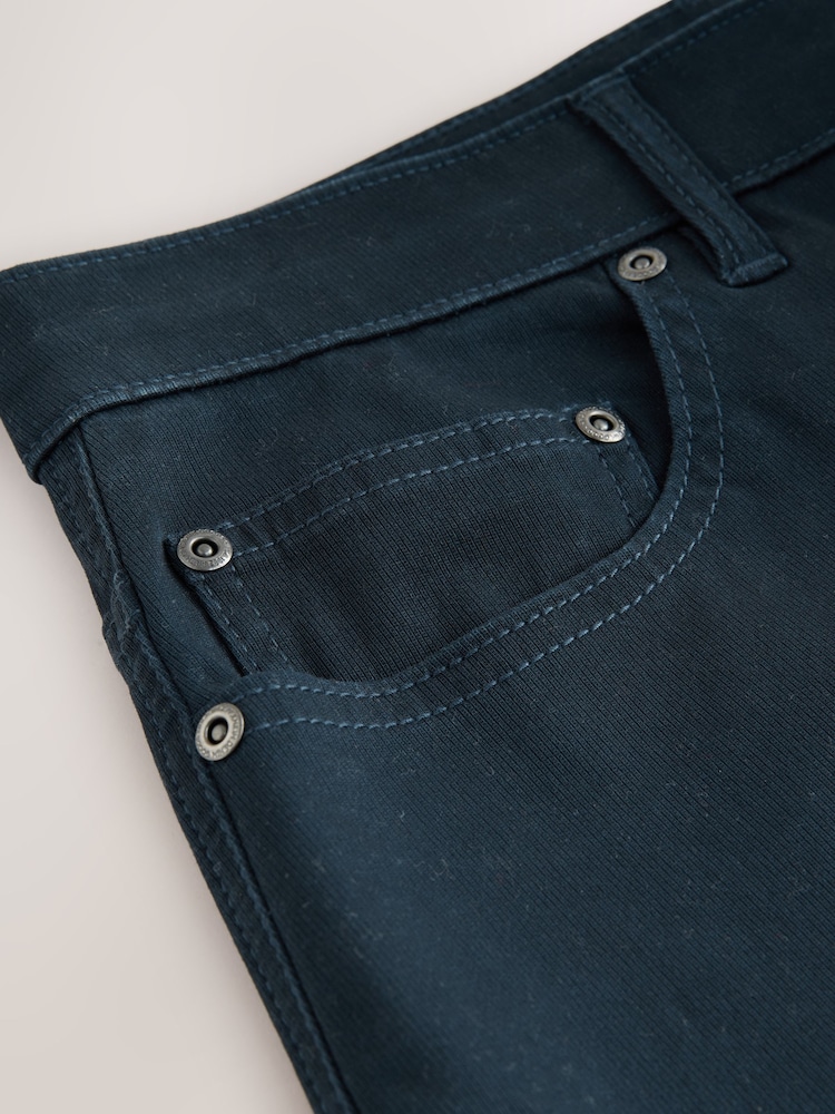 Navy Motionflex 5 Pocket Chino Shorts - Image 11 of 11