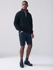 Navy Motionflex 5 Pocket Chino Shorts - Image 4 of 11
