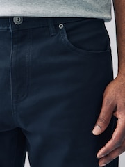 Navy Motionflex 5 Pocket Chino Shorts - Image 5 of 11