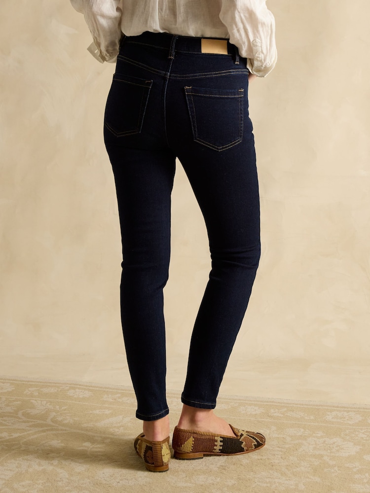 Joules Denim Dark Wash Skinny Fit Mid Rise Jeans - Image 2 of 7