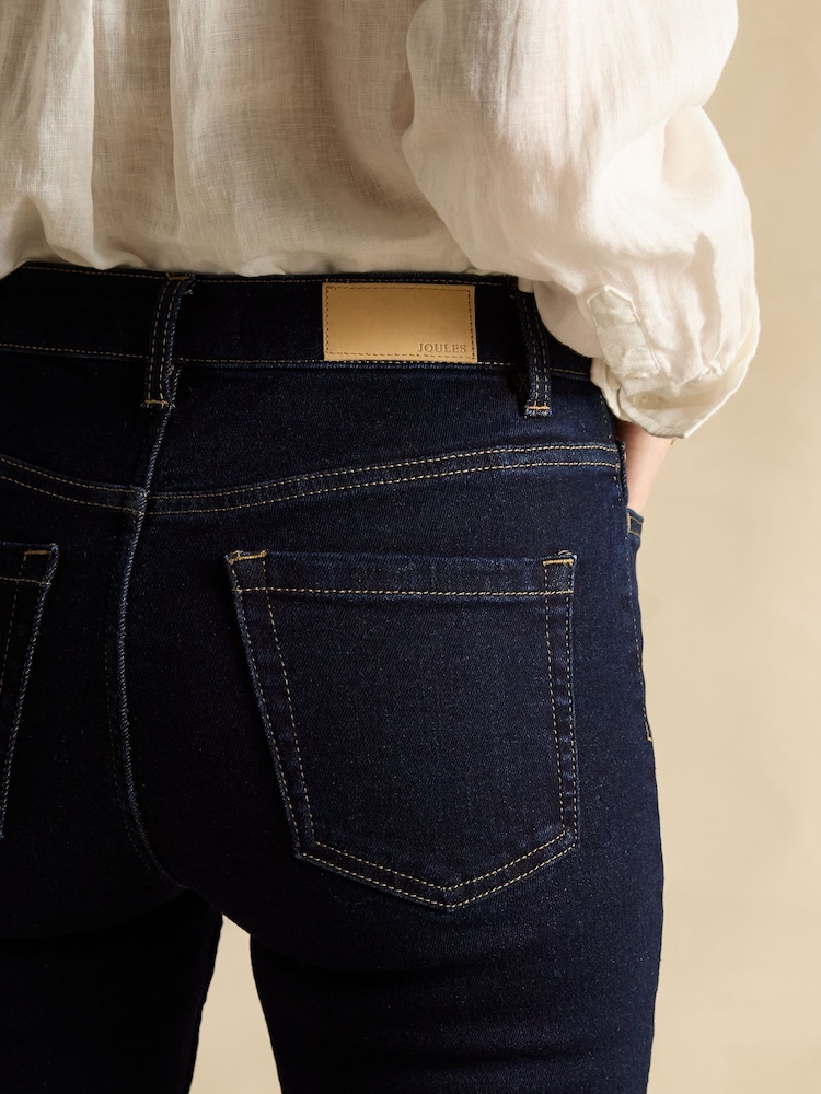 Joules Denim Dark Wash Skinny Fit Mid Rise Jeans - Image 5 of 7