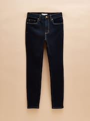 Joules Denim Dark Wash Skinny Fit Mid Rise Jeans - Image 7 of 7