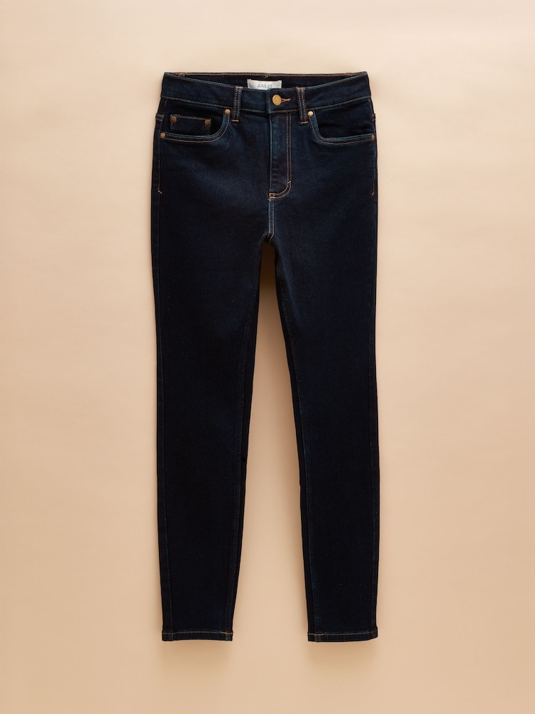 Joules Denim Dark Wash Skinny Fit Mid Rise Jeans - Image 7 of 7