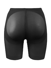 Miraclesuit Shapewear Sheer waistline Tummy Control Rear Lifting Black Boy Shorts - Image 6 of 7