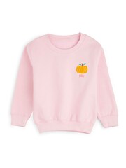 Girls Personalised Embroidered Pumkin Sweatshirt by Dollymix - Image 1 of 4