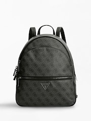 Guess Monogram Logo Detail Black Backpack - Image 1 of 1