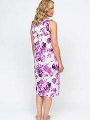Cyberjammies Cream Nora Rose Printed Jersey Long Nightdress - Image 2 of 4