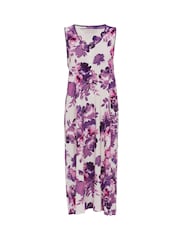 Cyberjammies Cream Nora Rose Printed Jersey Long Nightdress - Image 4 of 4