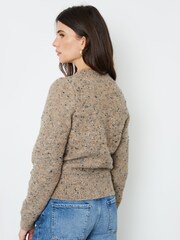 Another Sunday Bow Detail Textured Detail Knit Jumper - Image 5 of 7