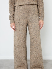 Another Sunday Textured Detail Knit Wide Leg Trousers - Image 1 of 4