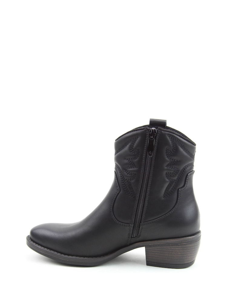 Heavenly Feet Francesca Western Ankle Boots - Image 2 of 6