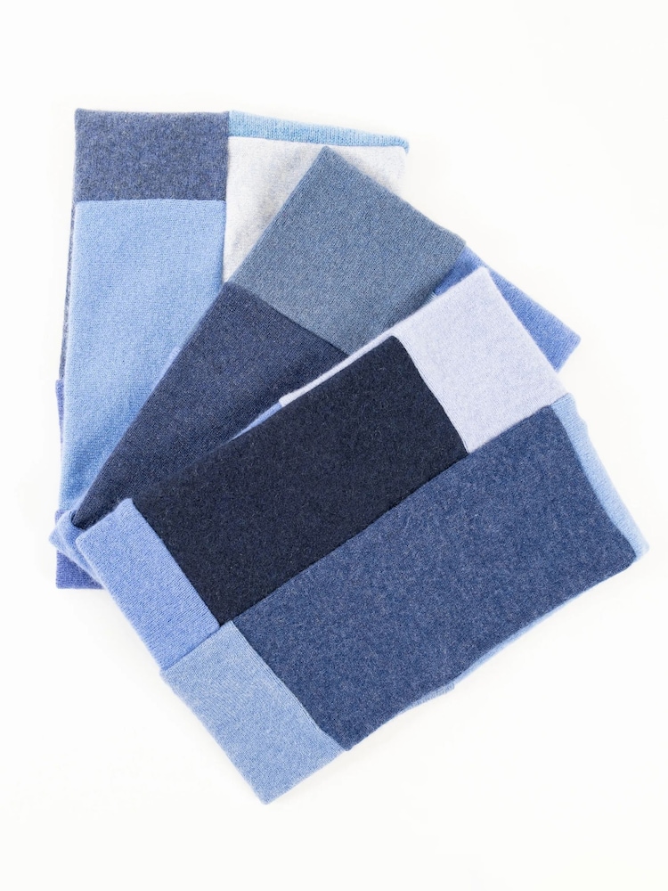 Celtic & Co. Blue Cashmere Neckwarmer Scarf - Image 2 of 3 Celtic & Co. Blue Cashmere Neckwarmer Scarf - Image 2 of 3