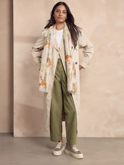 Pastel Print with Gold Foil Lightweight Scarf - Image 5 of 8