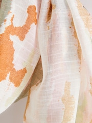Pastel Print with Gold Foil Lightweight Scarf - Image 9 of 11