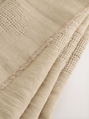 Stone Linen Lightweight 100% Linen Scarf - Image 10 of 10