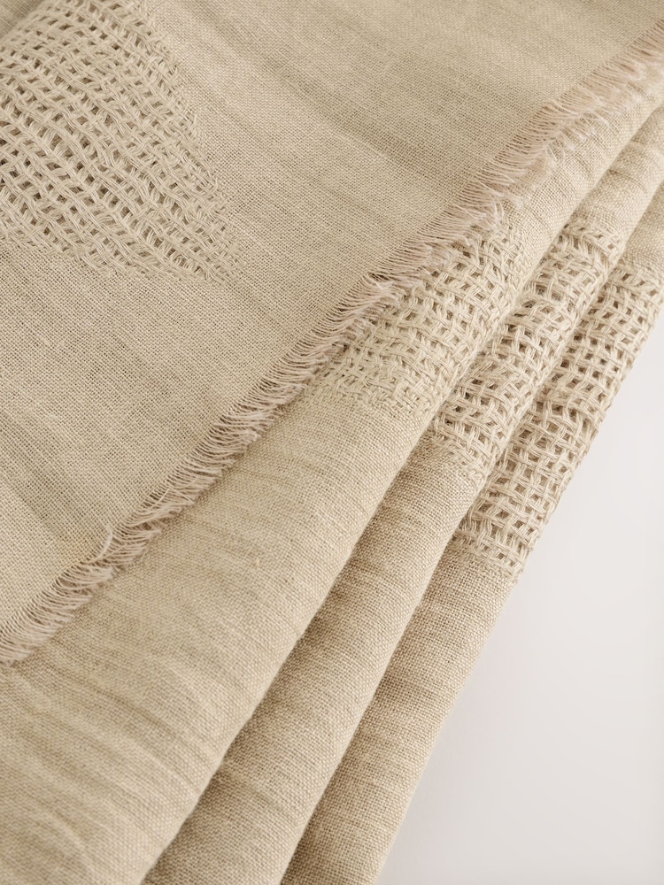 Stone Linen Lightweight 100% Linen Scarf - Image 10 of 10