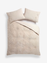 Christmas Embroidered Faux Fur Duvet Cover and Pillowcase Set - Slika 2 iz 5
