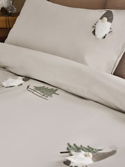 Grey Christmas Gonk Tufted Duvet Cover and Pillowcase Set - Image 4 of 10