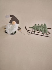 Grey Christmas Gonk Tufted Duvet Cover and Pillowcase Set - Image 5 of 10