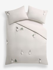 Grey Christmas Gonk Tufted Duvet Cover and Pillowcase Set - Image 7 of 10
