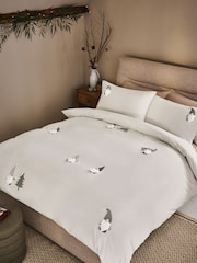 Grey Christmas Gonk Tufted Duvet Cover and Pillowcase Set - Image 9 of 10
