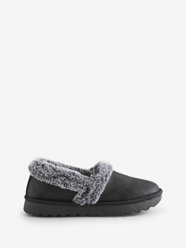 Skechers Black Cosy Up Slippers - Image 1 of 5