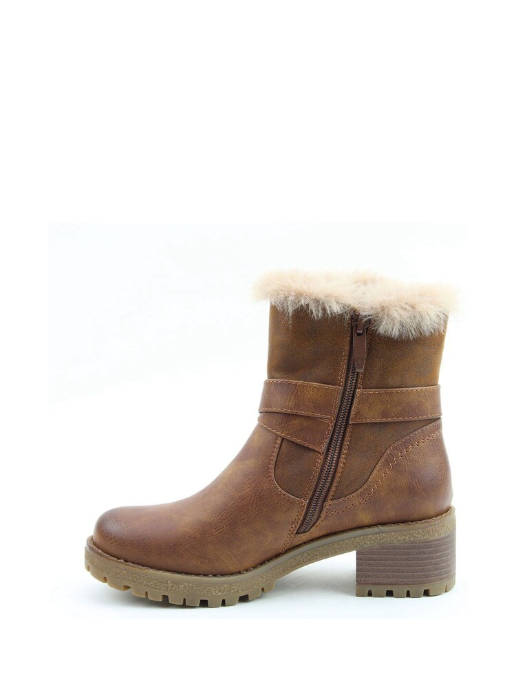 Heavenly Feet Bethany Ankle Brown Boots - Image 2 of 4 Heavenly Feet Bethany Ankle Brown Boots - Image 2 of 4
