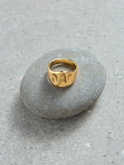 Aela 18k Gold Plated Molten Ring - Image 3 of 3