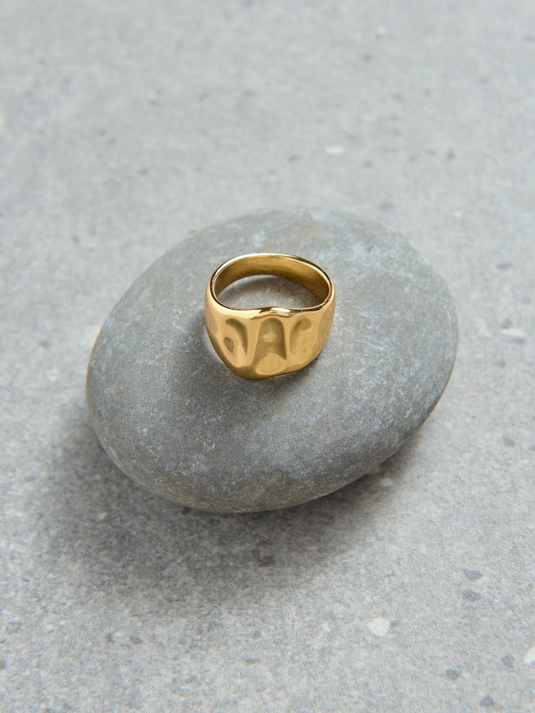 Aela 18k Gold Plated Molten Ring - Image 3 of 3