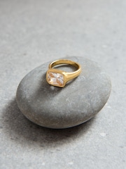 Aela 18k Gold Plated Stone Ring - Image 2 of 2