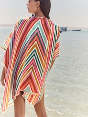 Bright Stripe Double Cloth 100% Cotton Cover-Up - Image 3 of 8