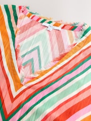 Bright Stripe Double Cloth 100% Cotton Cover-Up - Image 8 of 8