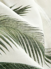 Ecru Palm Maxi Tie Waist Kimono Cover-Up - Image 8 of 9