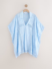 Blue Crochet Overhead Shirt - Image 1 of 3