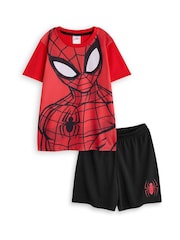 Vanilla Underground Red Boys Spiderman Short Leg Pyjamas - Image 1 of 5
